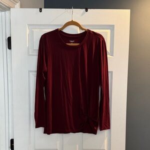 Women's old navy brand new size Large Burgundy Long Sleeve Top